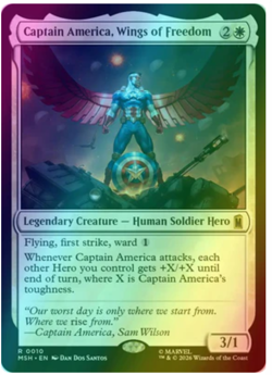 Captain America, Wings of Freedom - Foil Marvel Super Heroes - Image 1