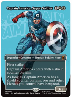 Captain America, Super-Soldier (0352) - Borderless Marvel Super Heroes - Image 1