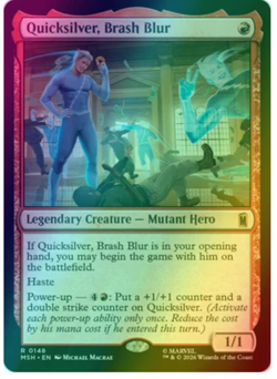 Quicksilver, Brash Blur - Foil Marvel Super Heroes - Image 1