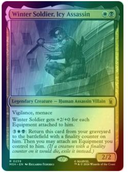 Winter Soldier, Icy Assassin - Foil Marvel Super Heroes - Image 1