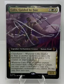 Calix, Guided by Fate Extended Art #165 MTG MOM: The Aftermath English NM-Mint - Image 1