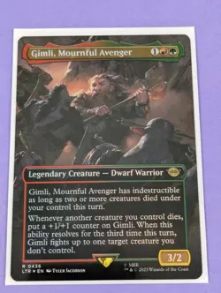 MTG: The Lord of the Rings: Gimli, Mournful Avenger Borderless Foil #0436 NM - Image 1