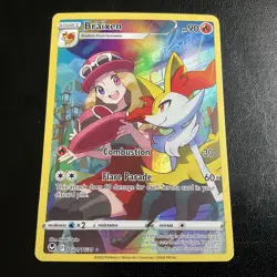 Braixen Silver Tempest Holo Ultra Rare Pokemon TCG TG01/TG30 NM - Image 1