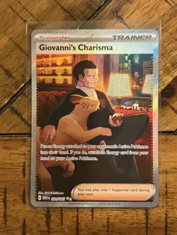 Pokemon TCG - Scarlet & Violet - Giovanni’s Charisma 204/165 - SIR Secret Rare - Image 3