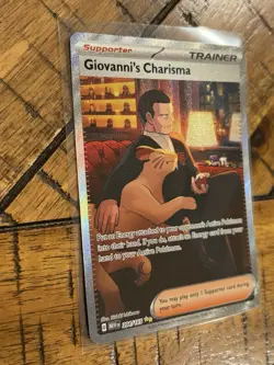 Pokemon TCG - Scarlet & Violet - Giovanni’s Charisma 204/165 - SIR Secret Rare - Image 4