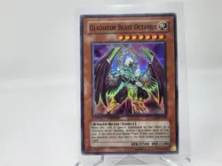 Yugioh Gladiator Beast Octavius GLAS-ENSP1 Super Rare Limited Edition LP - Image 1
