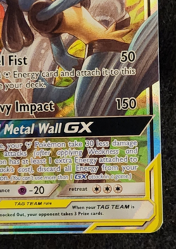 2019 Pokemon Unbroken Bonds Lucario & Melmetal GX #120/214 EX-NM - Image 4
