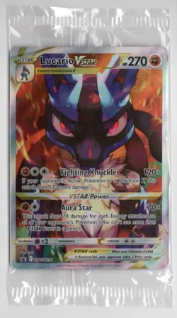 Pokemon SEALED Lucario Vstar SWSH291 Black Star Promo!! - Image 1