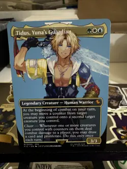 Magic The Gathering Tidus, Yuna's Guardian (Borderless) Final Fantasy NON Foil - Image 1