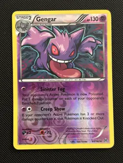 Pokemon TCG Gengar 60/162 Reverse Holo Holo Rare Breakthrough NM/LP - Image 1