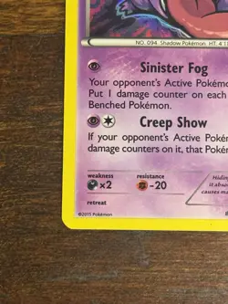 Pokemon TCG Gengar Breakthrough 60/162 Reverse Holo Rare Stage 2 130 - Image 5