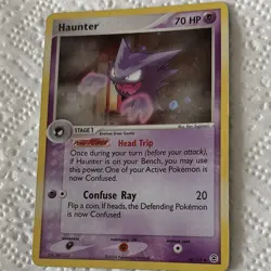 Nintendo Pokemon TCG Haunter 34/112 Reverse Holo Uncommon FireRed LeafGreen 2004 - Image 1