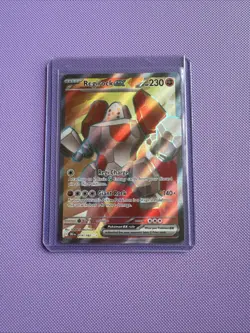 Pokemon TCG Regirock EX Full Art Ultra Rare Holo Card 214/182 Destined Rivals - Image 1