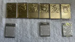 1999 Burger-King 23 Karat Gold-plated Pokemon Cards lot of 6 - Image 2