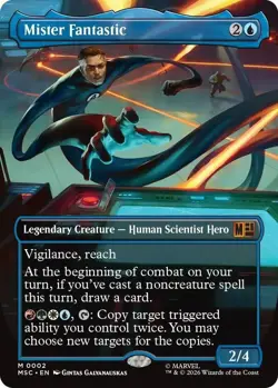 Mister Fantastic (Borderless) Commander: Marvel Super Heroes Regular - Image 1