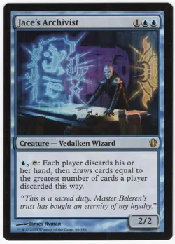 Jace's Archivist Commander 2013 Blue Rare Creature MTG NM AZ1 - Image 1