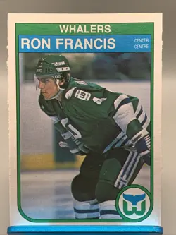 1982-83 O-Pee-Chee - Ron Francis #123 Rookie Whalers Centered Sharp - Image 1