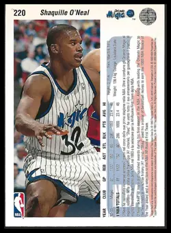 1992-93 Upper Deck European (Italian) #220 Shaquille O'Neal - Image 2