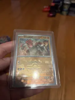 2025 Pokemon Sv: Prismatic Evolutions - Groudon (Master Ball Pattern) 049 - NM - Image 2