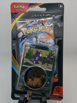 Pokemon TCG ME04 Chaos Rising Toxel Checklane Blister Promo Coin Sealed - Image 1