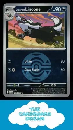 Galarian Linoone (Dusk Ball) ME: Ascended Heroes #131/217 Reverse Holo Pokemon - Image 1