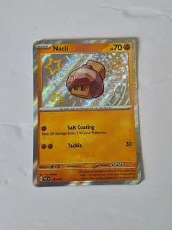 Nacli 176/091 Shiny Rare Paldean Fates Pokemon Holo Near Mint - Image 1