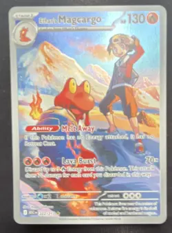 Pokemon TCG Ethan's Magcargo Full Art 222/217 Holo Stage 1 HP 130 - Image 1