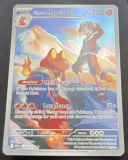 Pokemon TCG Ethan's Magcargo Full Art 222/217 Holo Stage 1 HP 130 - Image 2