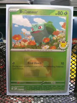 Bulbasaur 001/132 MEG 2026 Pokemon Day League Promo PLAY Stamp Reverse Holo - Image 1