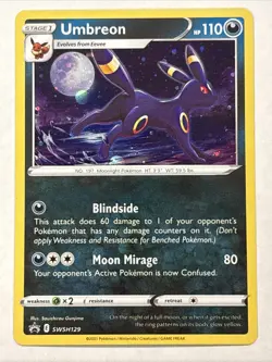 Umbreon Cosmos Holo - Black Star Promo - SWSH129 - Pokemon TCG 2021 - NM/LP - Image 1