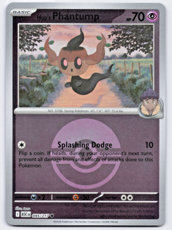 Pokemon TCG Hop's Phantump 095/217 Poke Ball Reverse Holo Ascended Heroes NM - Image 1