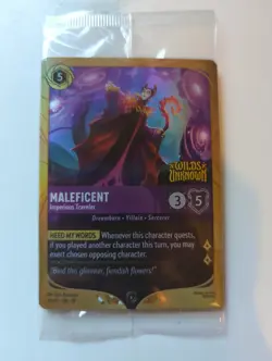 Disney Lorcana Maleficent - Imperious Traveler Wilds Unknown Promo Cards Holo - Image 1