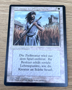 Swords To Plowshares Magic The Gathering German FBB Revised 3rd Edition MTG - Image 1