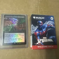 MTG Spider-Man - Welcome Deck Blue + Behold the Sinister Six! Promo Set - Image 1