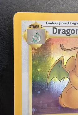1999 Pokemon Fossil Set Dragonite 4/62 Holo Rare WOTC Vintage LP Card - Image 4