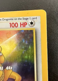 1999 Pokemon Fossil Set Dragonite 4/62 Holo Rare WOTC Vintage LP Card - Image 5