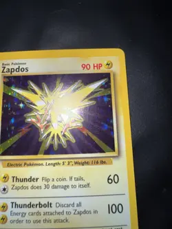 Pokemon Card english Zapdos Holo 16/102 Base Set Wizards 1999 EX/LP - Image 5