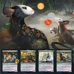 MTG Secret Lair Drop Series Year of the Rat Card Set, Without Box - Image 1
