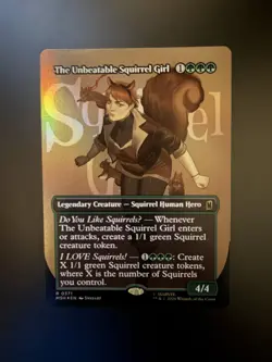 MTG Marvel Super Heroes The Unbeatable Squirrel Girl Borderless 0371 Foil - Image 1