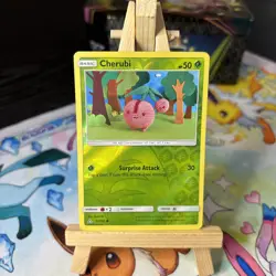 Pokemon Card Cherubi NM SM - Ultra Prism Reverse Holo Common 10/156 - Image 1