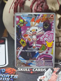 ☠☠ Pokemon Scorbunny 053 Me: Mega Evolution Promo Holo First Partner Series 2 - Image 1