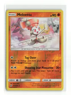 MELOETTA 123/236 UNIFIED MINDS REVERSE HOLO POKEMON TCG NM - Image 1