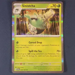 Sinistcha 022/167 - Twilight Masquerade - Rare Holo Pokemon Card - NM - Image 1
