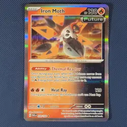 Iron Moth 028/182 - Paradox Rift - Rare Holo Pokemon Card - NM - Image 1