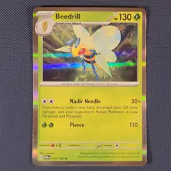 Beedrill 015/165 - 151 - Rare Holo Pokemon Card - NM - Image 1