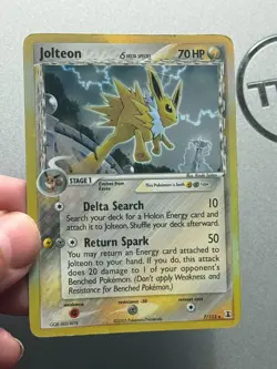 Pokemon TCG Jolteon EX Delta Species Holo Card 2005 7/113 - Image 2