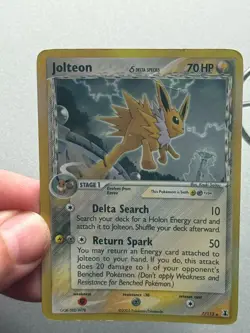 Pokemon TCG Jolteon EX Delta Species Holo Card 2005 7/113 - Image 4
