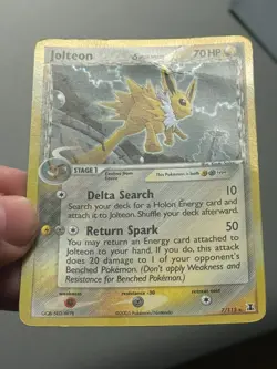Pokemon TCG Jolteon EX Delta Species Holo Card 2005 7/113 - Image 5