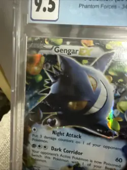 2014 Pokemon Gengar EX Phantom Forces #34 CGC 9.5 Mint+ Sun Faded - Image 4