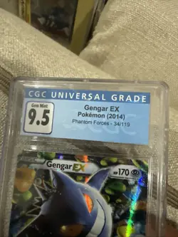 2014 Pokemon Gengar EX Phantom Forces #34 CGC 9.5 Mint+ Sun Faded - Image 5